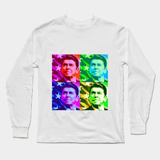 Pop Art - Ronald Reagan Long Sleeve T-Shirt